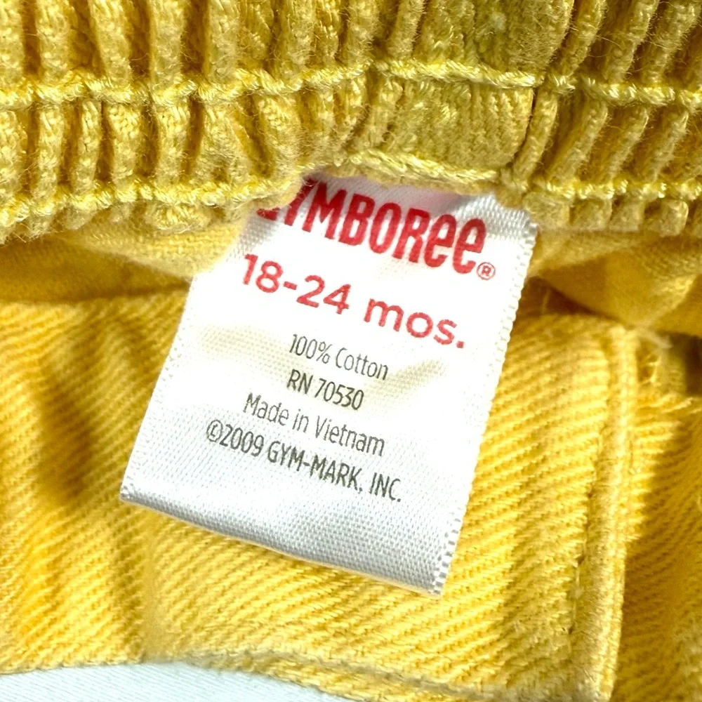 GYMBOREE Girls Bright Idea Daisy Scallop Shorts 18-24M Spring Yellow Cottagecore